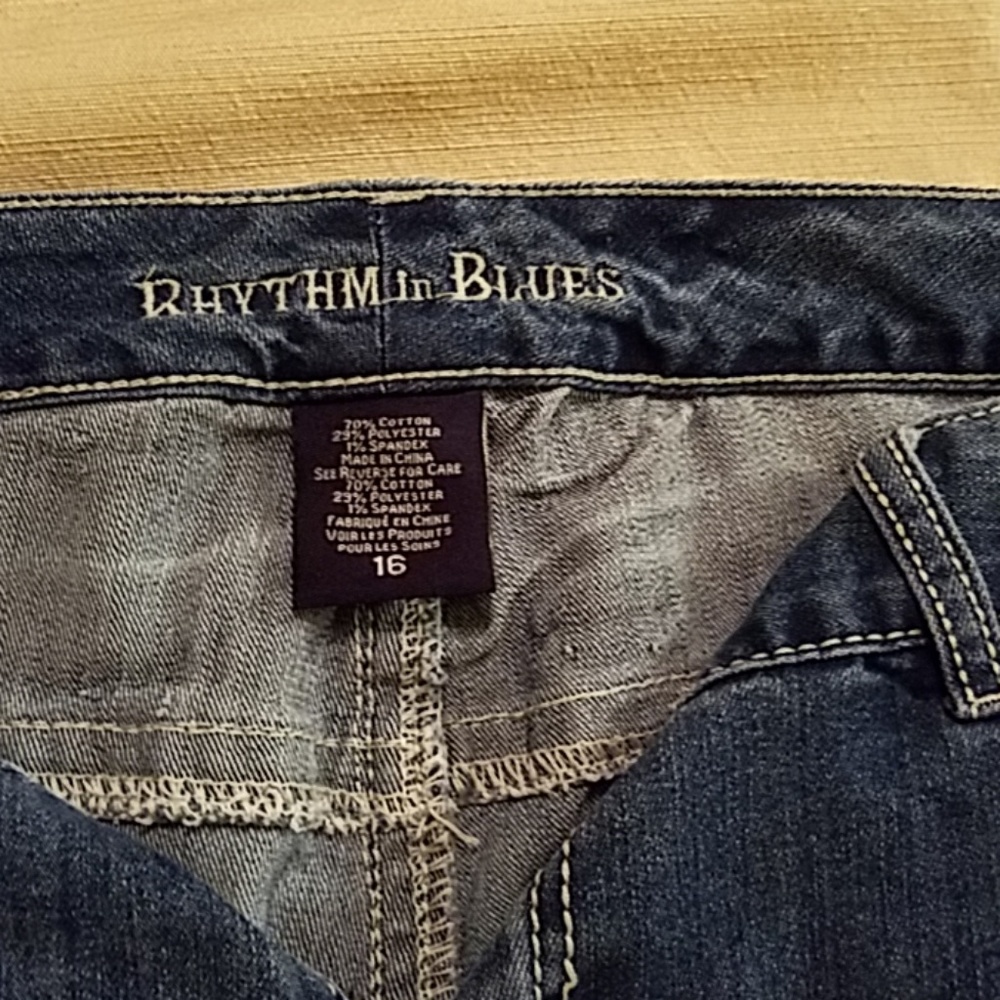 Rhythm in Blues shorts/ five pocket Spangles, used